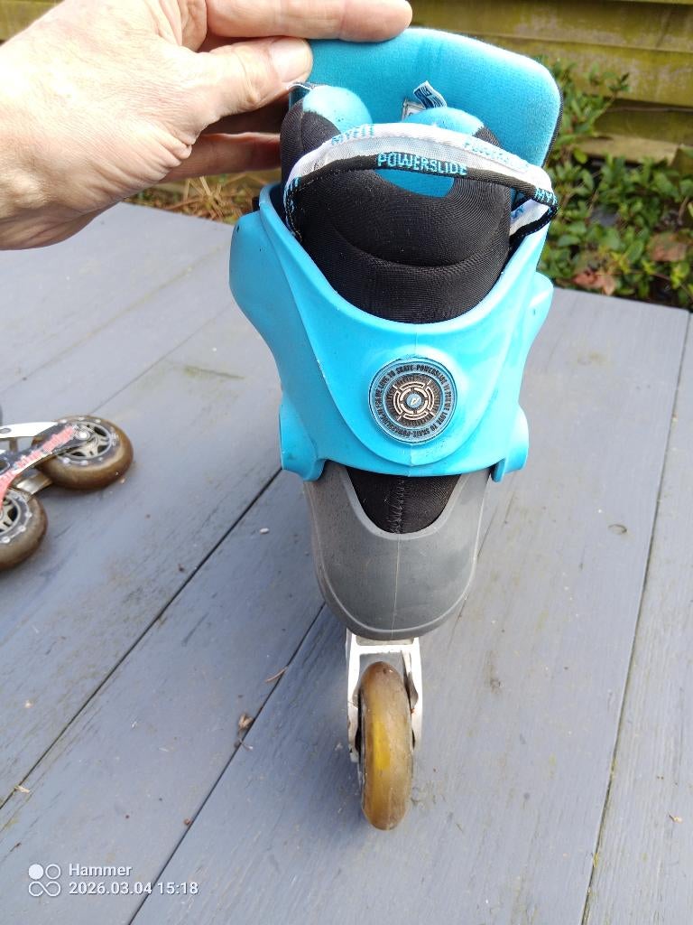 Skates maat 43, Sport en Fitness, Skeelers, Ophalen, Gebruikt, Inline skates 4 wielen, Powerslide
