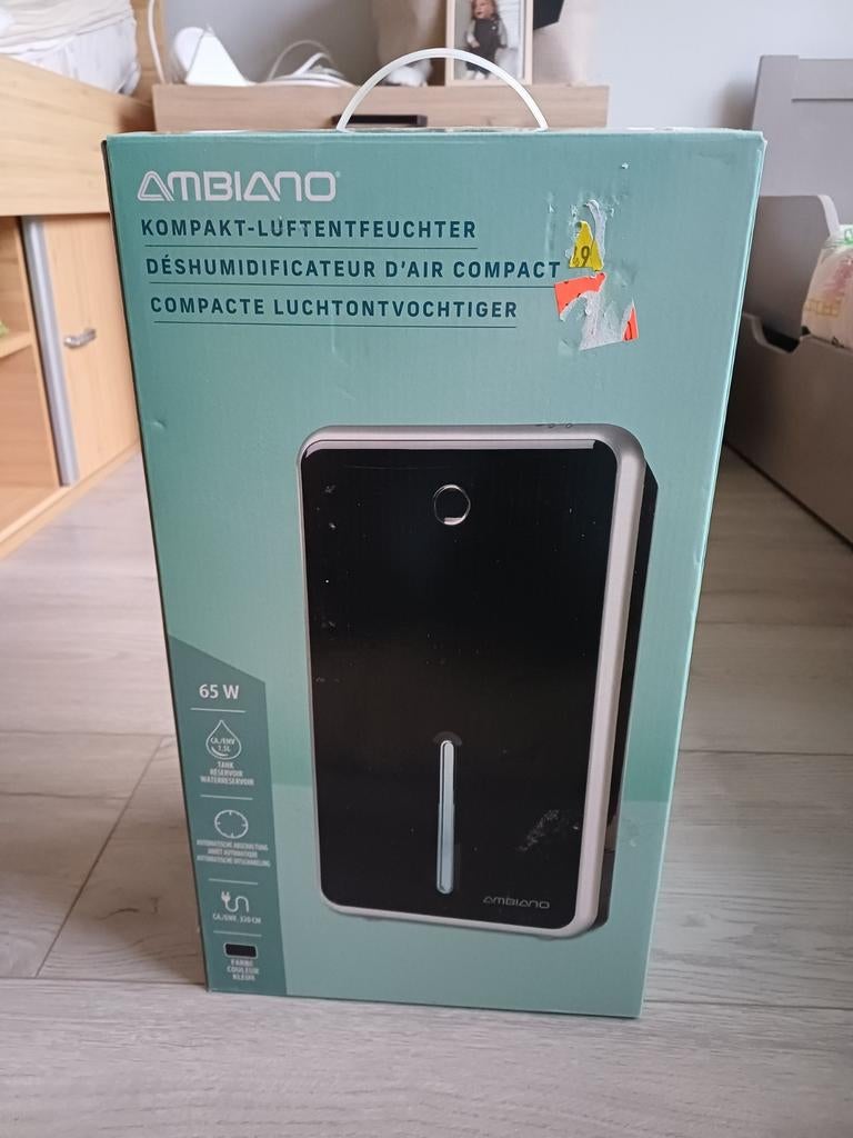 Ambiano compacte luchtontvochtiger - Zo goed als nieuw, Ophalen of Verzenden, Zo goed als nieuw, Luchtontvochter