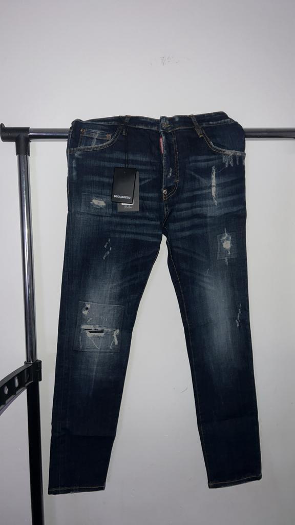 Dsquared2 broek 50, Kleding | Heren, Spijkerbroeken en Jeans, Nieuw, W33 - W34 (confectie 48/50), Blauw, Ophalen of Verzenden