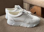 Van Lier witte leren sneakers - Maat 38, Wit, Ophalen of Verzenden, Sneakers of Gympen, Zo goed als nieuw