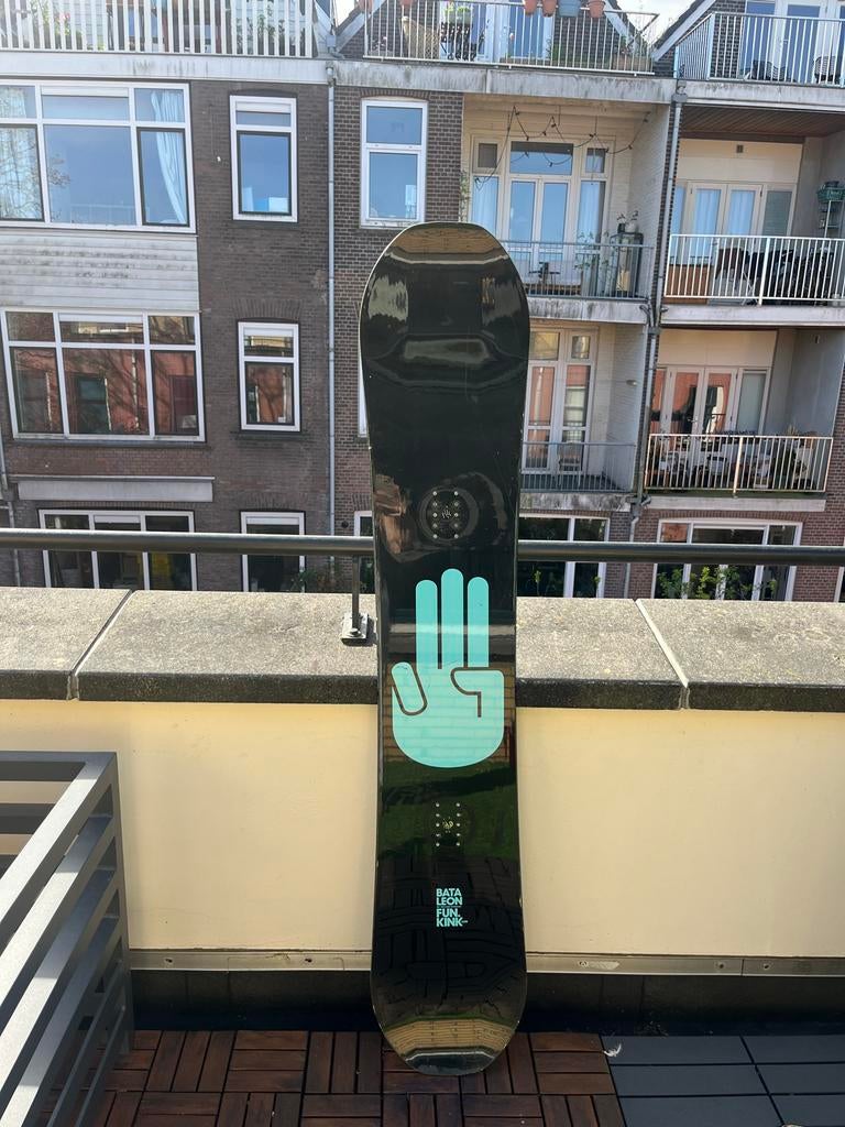 Bataleon Fun Kink Snowboard set 162w, Ophalen, Gebruikt, Board
