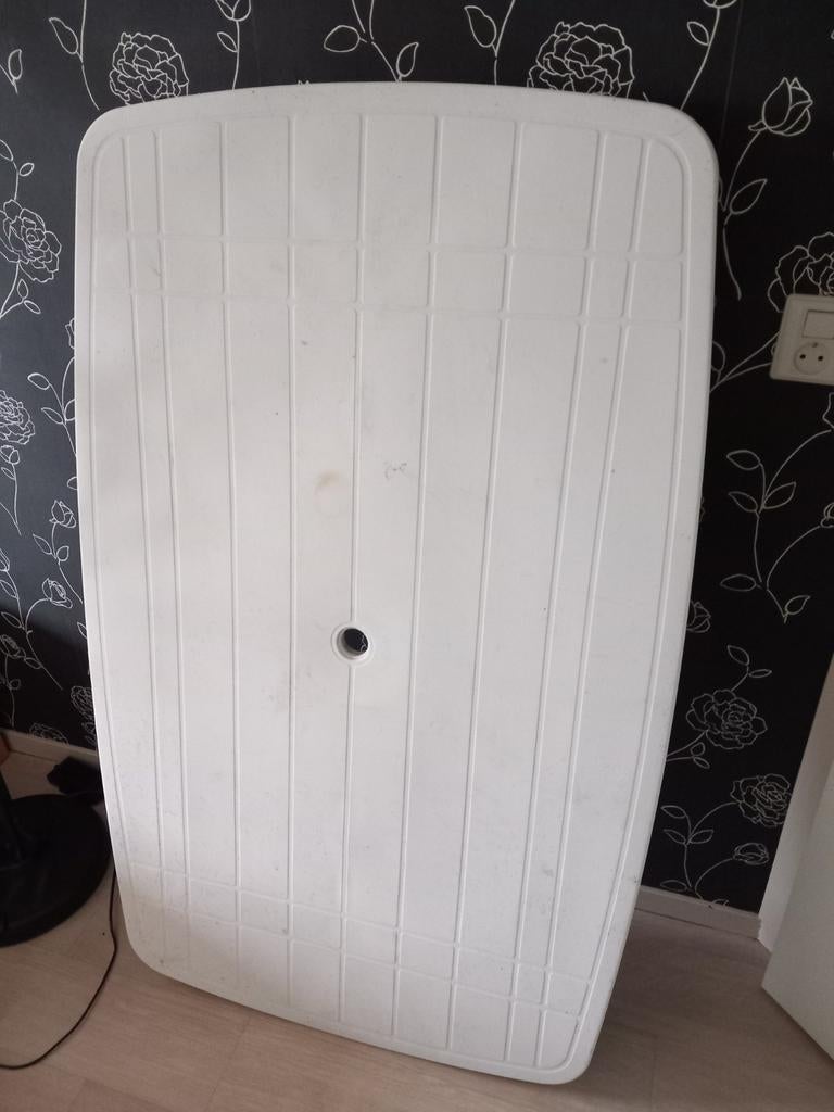 Kunstof tuintafel, Tuin en Terras, Tuintafels, Ophalen, Gebruikt, Rechthoekig, Kunststof