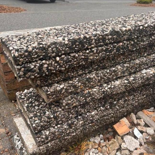 Grindtegels langwerpig 25x122, Tuin en Terras, Ophalen, Gebruikt, Overige materialen, Overige typen