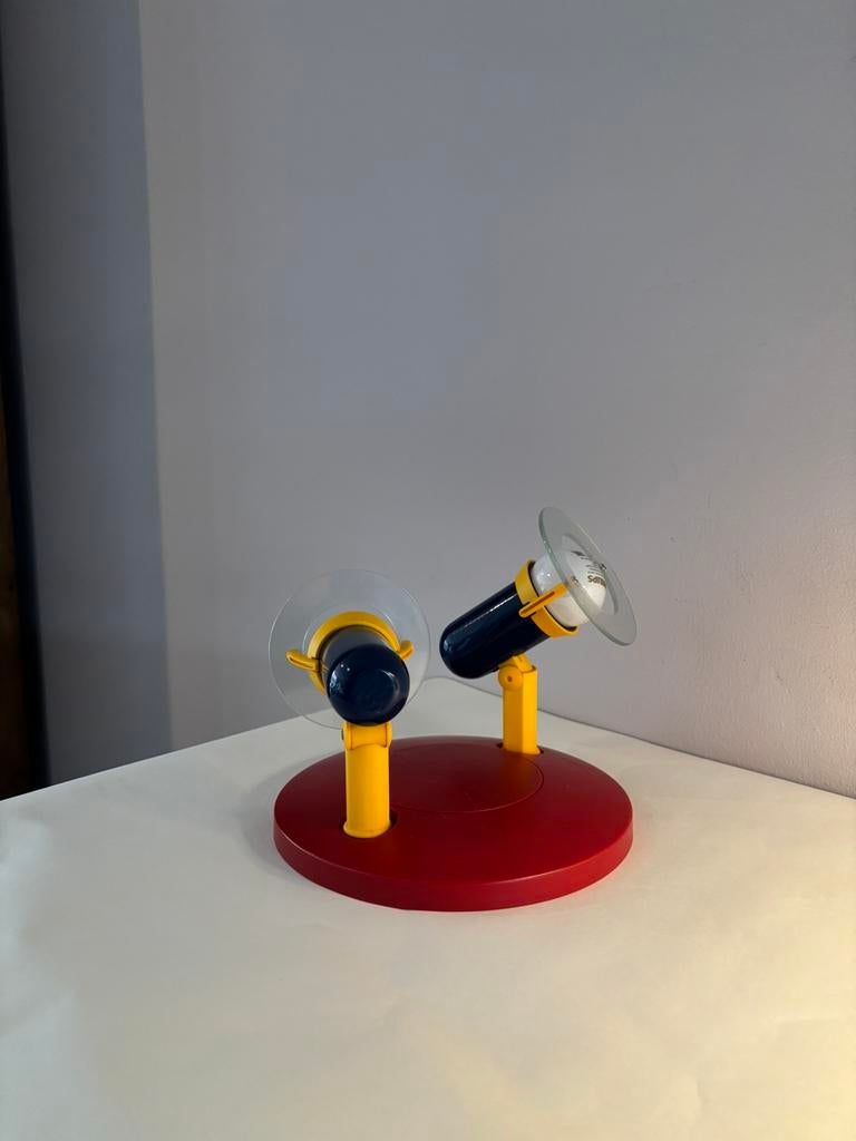 Vintage Memphis Milano stijl plafondlamp, *, Kunststof, Gebruikt, Verzenden