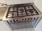 Indesit gasfornuia 5-pits hetelucht oven, Witgoed en Apparatuur, Fornuizen, Ophalen, Gebruikt, 60 cm of meer, 4 kookzones
