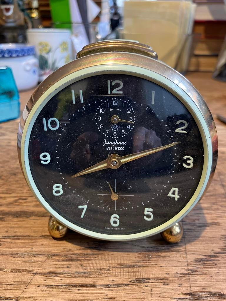 Oude wekker Junghans Trivox, Antiek en Kunst, Antiek | Klokken, Ophalen of Verzenden