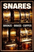 Snare Drums Brass, Copper & Bronze - pre-owned/new, Gebruikt, USA, Drums of Percussie, Ophalen of Verzenden