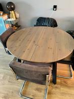 Ronde tafel, Ophalen, Vier personen, Rond, 100 tot 150 cm