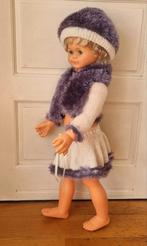 Grote vintagepop met blond krullend haar 90 cm, Ophalen of Verzenden, Gebruikt, Overige typen