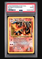 Blaine’s Charizard 2 Pokémon Gym Challenge Holo PSA 2, Ophalen of Verzenden, Zo goed als nieuw