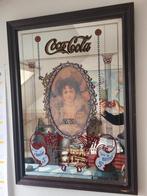 Coca Cola spiegel, Antiek en Kunst, Ophalen, Rechthoekig, 50 tot 100 cm
