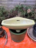 Schattig groen wasbakje. Nog heel. Alleen goed schoonmaken., Ophalen, Gebruikt, Wastafel