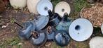 Vintage emaille lampenkappen 10 stuks, Ophalen of Verzenden