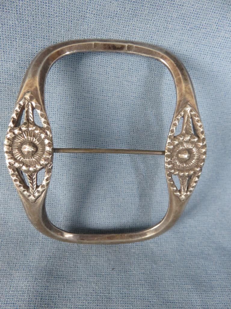Gesp in zilver – ca. 1800, Antiek en Kunst, Antiek | Goud en Zilver, Ophalen of Verzenden, Zilver