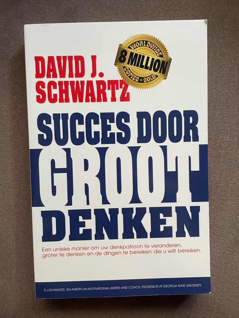Succes door Groot Denken - David J. Schwartz, Ophalen of Verzenden, Gelezen