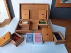 Vintage Poker Kistje met Fiches en Kaarten, Ophalen of Verzenden