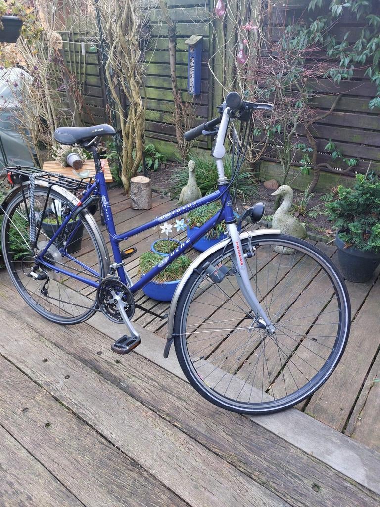 Damesfiets paars Batavus., Fietsen en Brommers, Ophalen of Verzenden, Gebruikt, Meer dan 20 versnellingen, Batavus