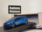 Honda Civic TypeR FK2 - Blauw - 1:43 Ebbro, Overige merken, Auto, Ophalen of Verzenden, Zo goed als nieuw