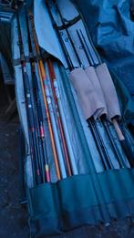 7 karperhengels in foedraal Silstar DAM etc., Ophalen, Gebruikt, Werphengel