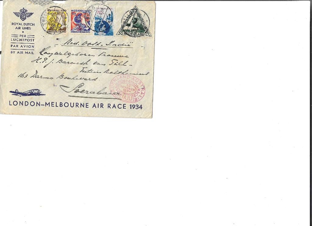 Poststuk van Apeldoorn naar Soerabaia Ned Indie, Verzenden, Brief