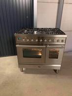 Fornuis Boretti RvS, Ophalen, Warmhoudplaat, 60 cm of meer, Zo goed als nieuw