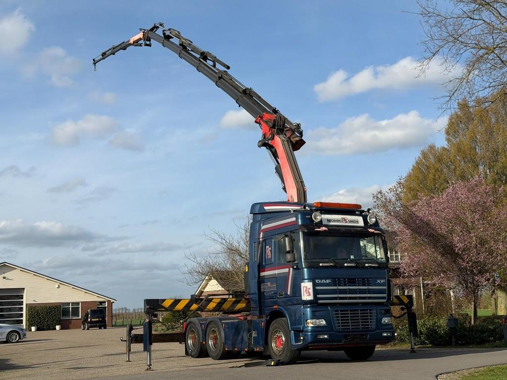 DAF XF480 6x2 TREKKER MET 60 T/M KRAAN FASSI!FLYJIB/LIER DK1, Auto's, Vrachtwagens, Overige kleuren, Bedrijf, DAF, 480 pk