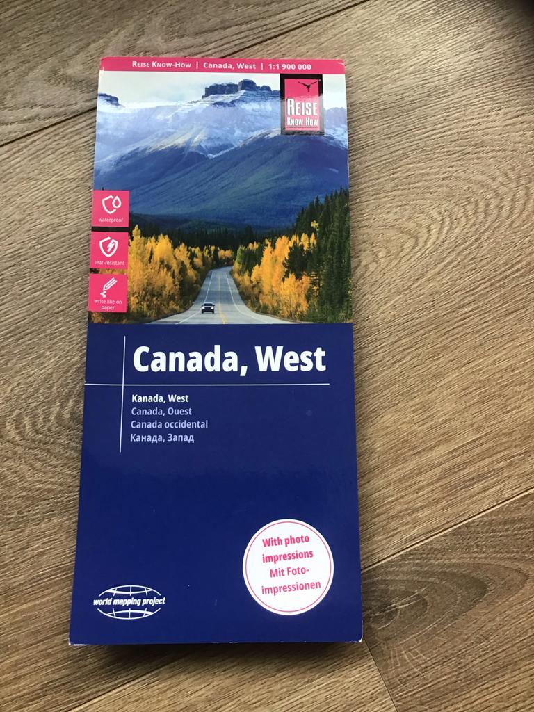 Reise Know-How Kaart West Canada - Waterdicht & Scheurvast, Boeken, Atlassen en Landkaarten, Zo goed als nieuw, Landkaart, Overige gebieden