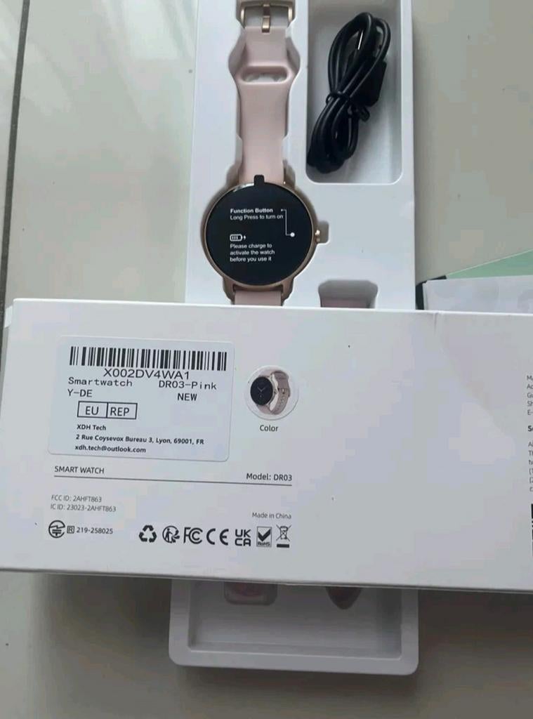 Smartwatch DR03-roze - Nieuw!, Onbekend, Nieuw, Ophalen of Verzenden, Onbekend