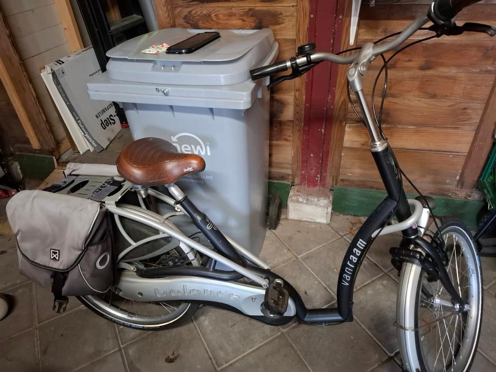 ZGAN Van Raam Balance lage instapfiets met fietstassen, Velgrem, 49 tot 53 cm, Zo goed als nieuw, Ophalen