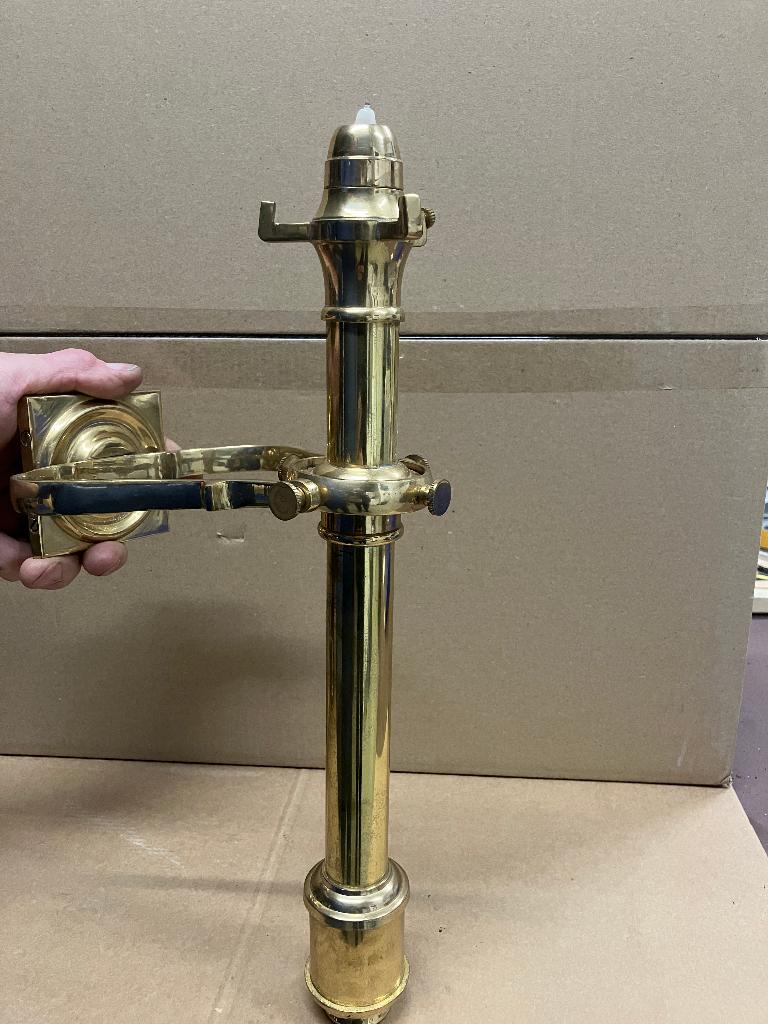 Wandkaarshouder-messing-, Antiek en Kunst, Curiosa en Brocante, Ophalen of Verzenden