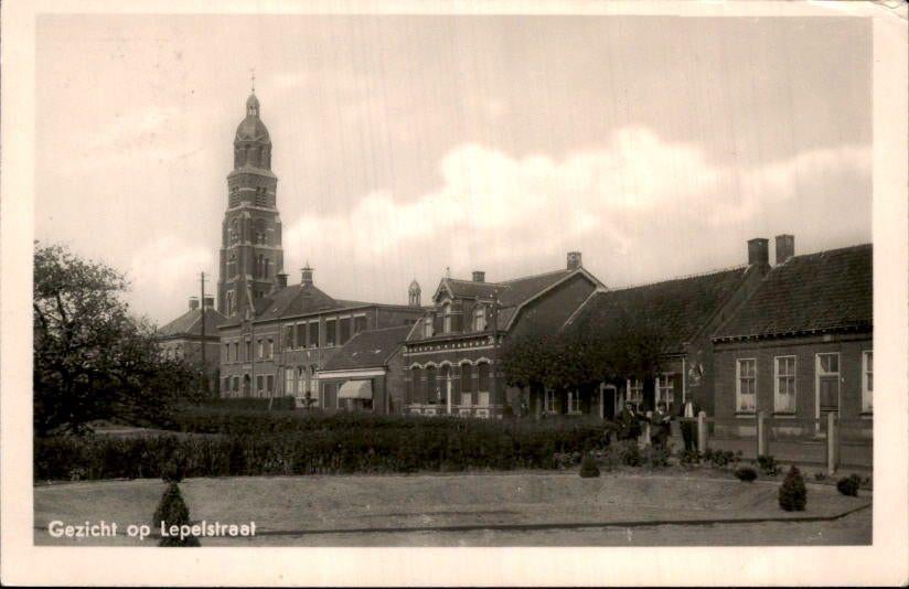 Lepelstraat - Gezicht op, Verzamelen, Ansichtkaarten | Nederland, Ophalen of Verzenden, 1920 tot 1940, Gelopen, Noord-Brabant