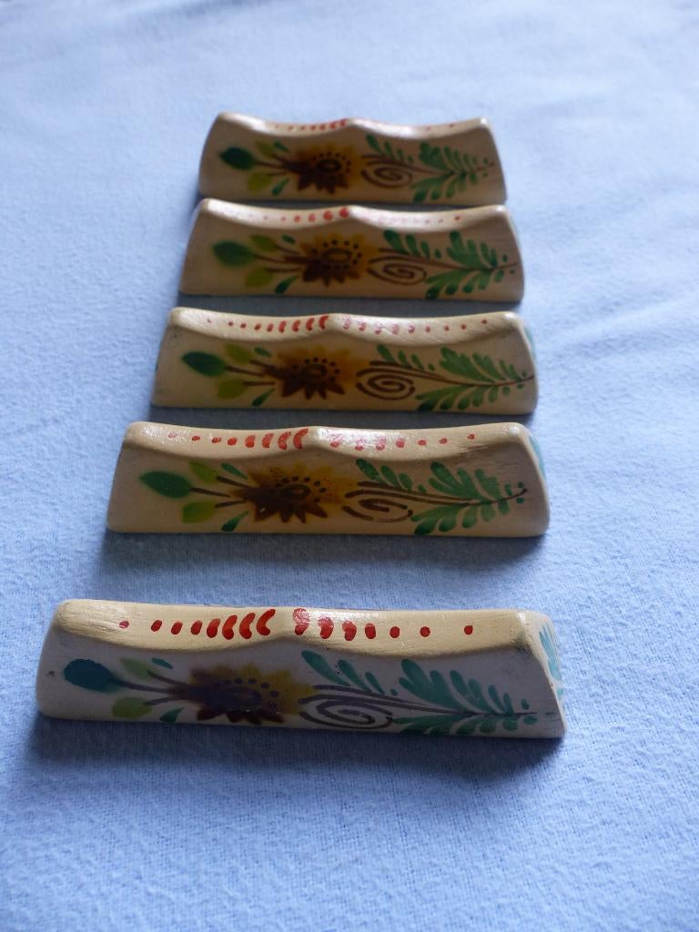 5 antieke messenleggers ca.20-er/30 er jaren, Ophalen of Verzenden