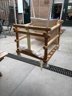 Houten babyschommel met kussentjes, Kinderen en Baby's, Ophalen of Verzenden, Gebruikt