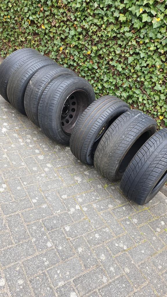 4 Wielen zomerbanden michelin 205 60 16 92 H 5 x 108 TEAB, Auto-onderdelen, Banden en Velgen, Ophalen, Gebruikt, 16 inch, 205 mm