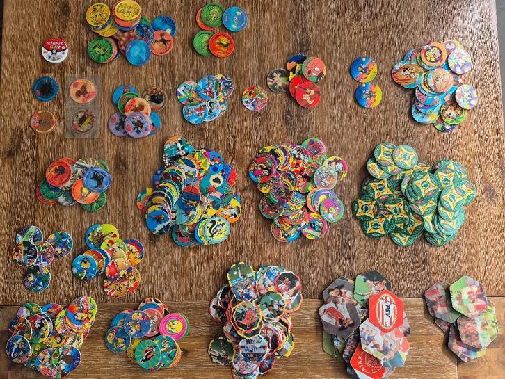 Grote verzameling flippo’s (355 stuks)-verschillende series, Verzamelen, Flippo's, Verzameling, Adventure, Flying, Griezel, Looney Tunes