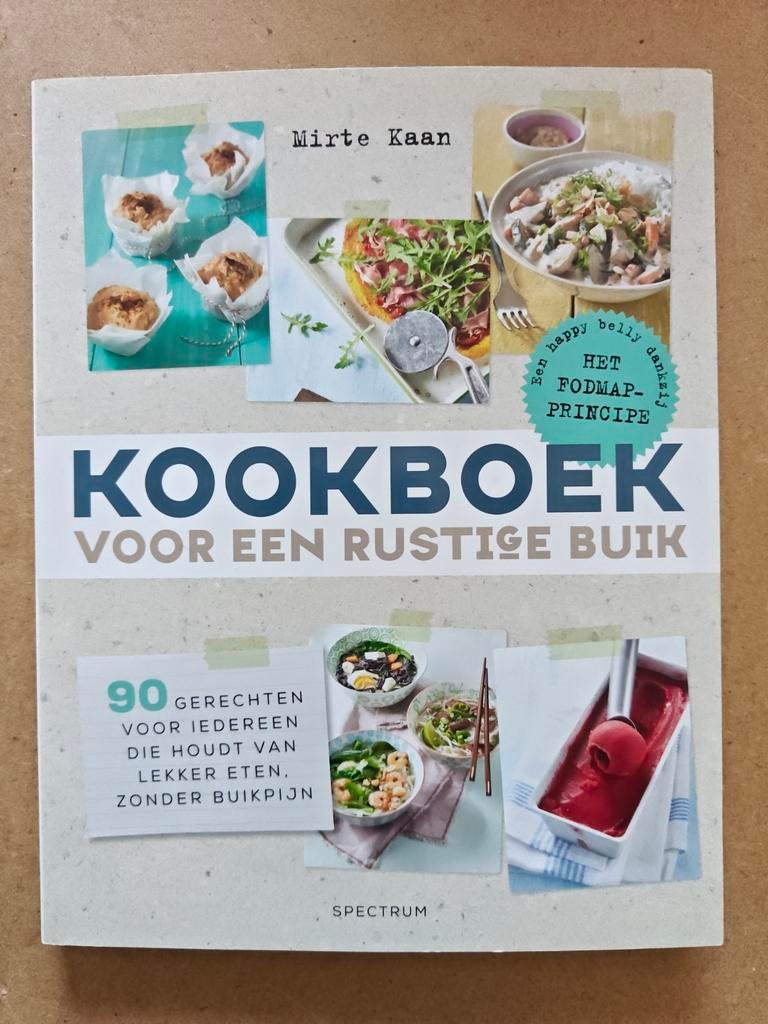 Kookboek voor een Rustige Buik - FODMAP-principe, Boeken, Hoofdgerechten, Gezond koken, Mirte Kaan, Ophalen of Verzenden