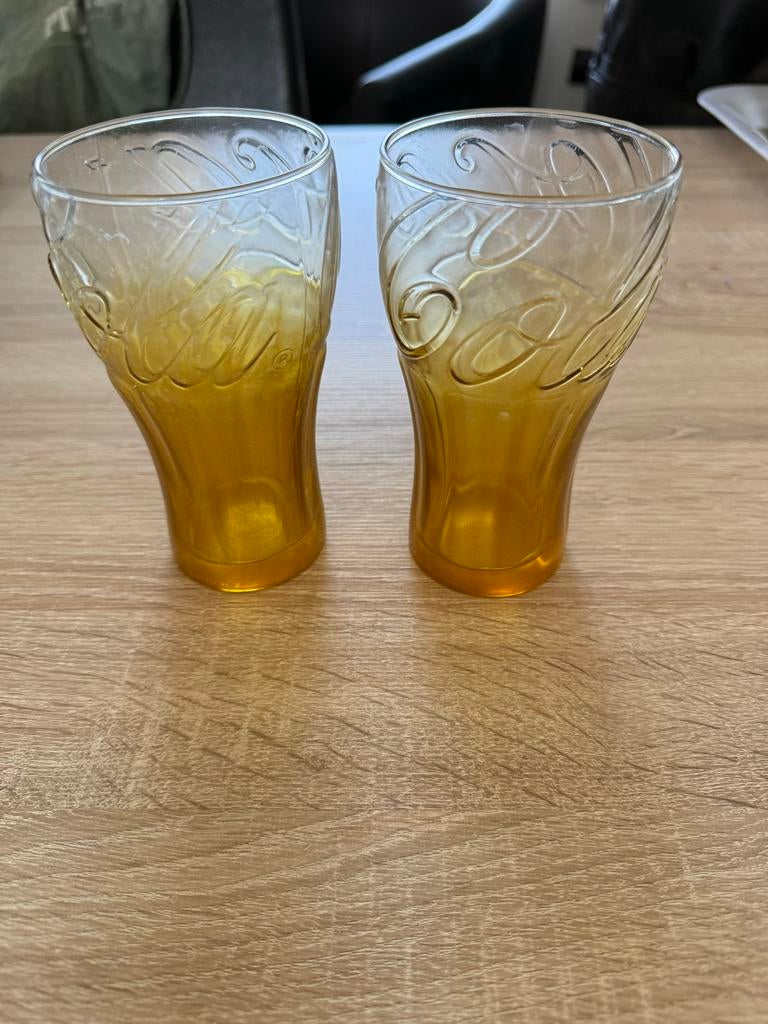 Set van 2 Coca-Cola glazen, Huis en Inrichting, Keuken | Servies, Glas of Glazen, Ophalen of Verzenden, Overige stijlen, Glas
