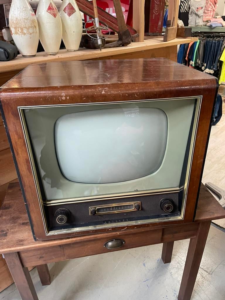 Vintage Philips  Decoratie televisie - Jaren '50 design, Audio, Tv en Foto, Vintage Televisies, Ophalen of Verzenden, Gebruikt