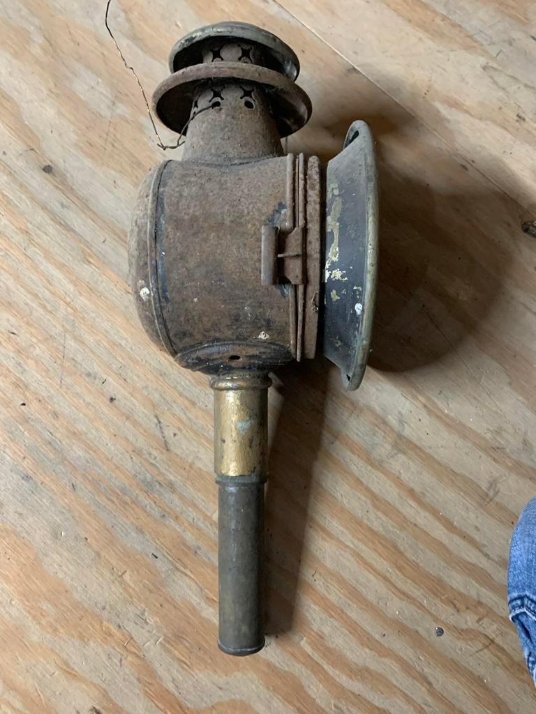 Antieke Koetslamp / Stalamp, Ophalen of Verzenden