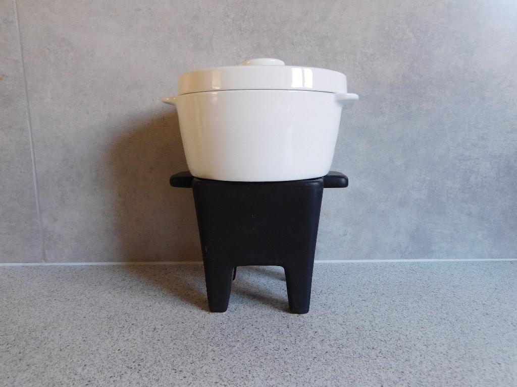 Fonduestel Ovenschaal Cheese Baker 800 ml. Wit Boska, Huis en Inrichting, Ophalen of Verzenden, Zo goed als nieuw