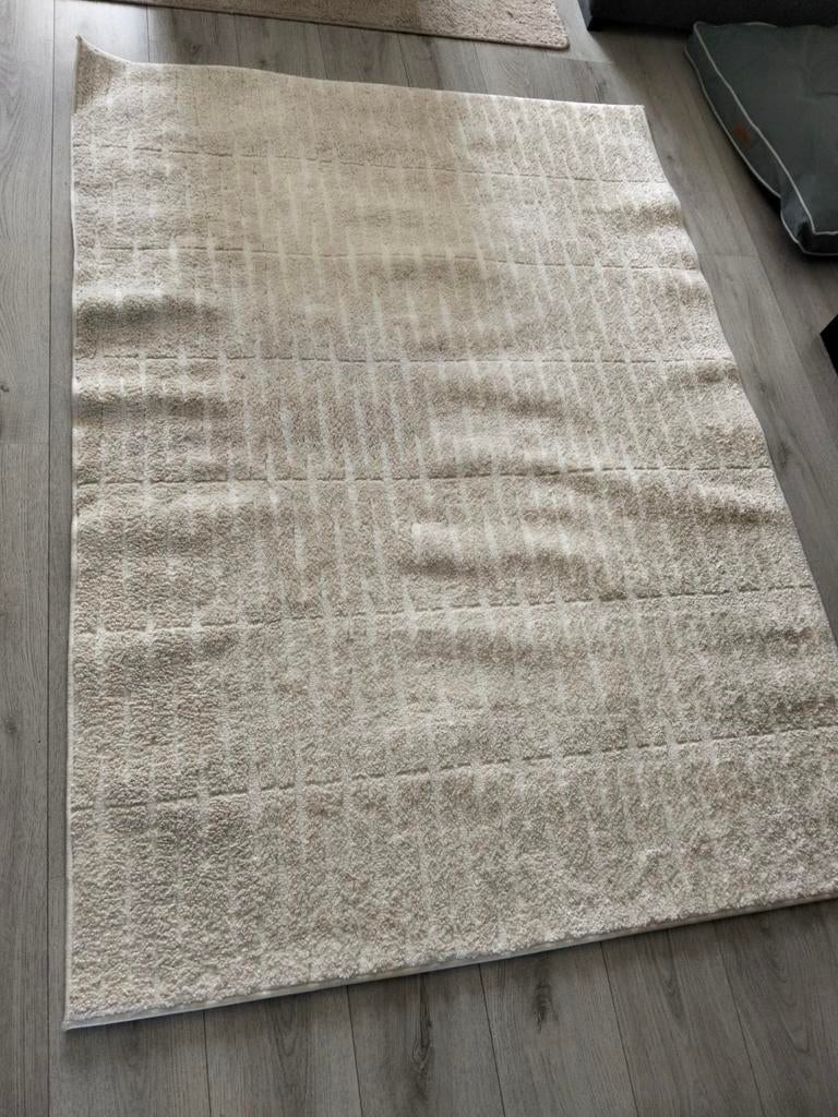 Mooi vloerkleed - Zo goed als nieuw, Ophalen, Crème, 100 tot 150 cm, Zo goed als nieuw
