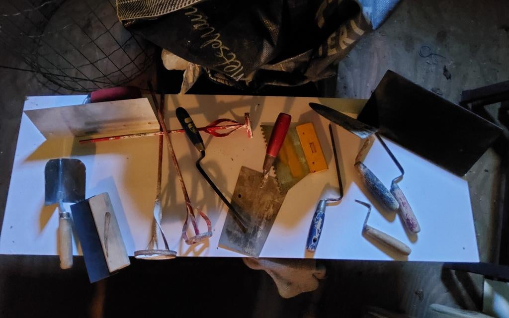 Stukadoor gereedschap gebruikt,voor de klusser.koopje., Doe-het-zelf en Verbouw, Gereedschap | Handgereedschap, Ophalen