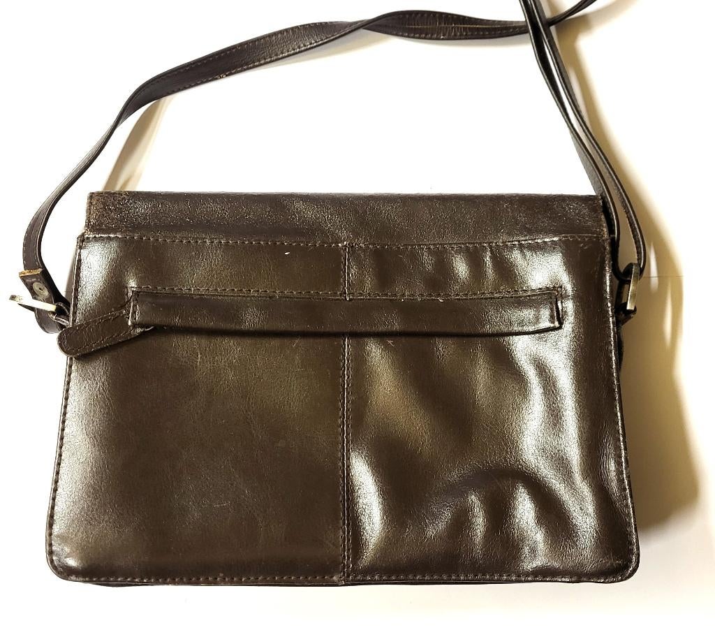 Centaur Vintage Leren Lederen Bruin Dames Tas Verzameling, Verzamelen, Retro, Ophalen of Verzenden, Overige typen