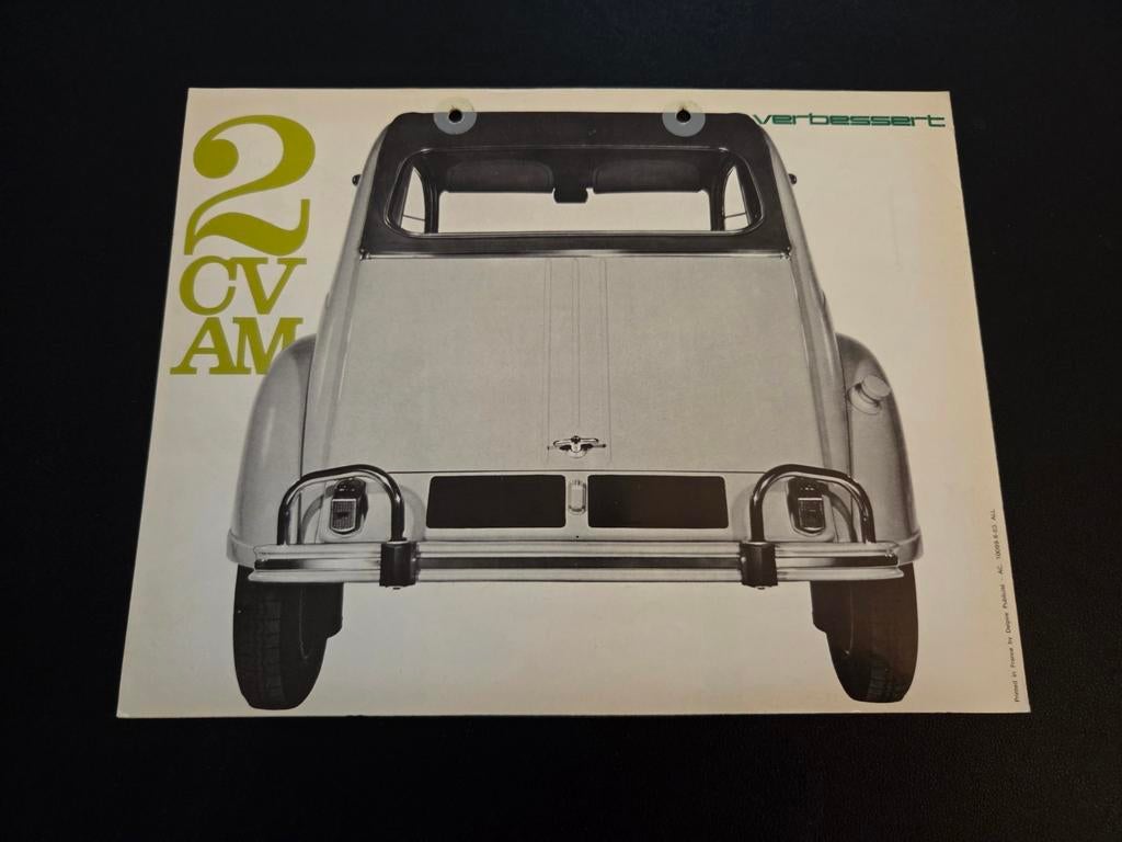 Brochure Citroën 2CV AM 1963, Ophalen of Verzenden, Zo goed als nieuw, Citroën