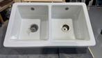 Ikea Havsen Dubbele Spoelbak - Wit, Zo goed als nieuw, Ophalen, Overige materialen, Wit, Overige typen