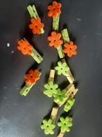 Vrolijke Paasknijpertjes met vilten bloemen, Ophalen of Verzenden, Zo goed als nieuw