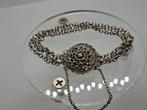Antieke Zilveren Armband - 3 Strengen Jasseron, Bakslot, Sieraden, Tassen en Uiterlijk, Armbanden, Ophalen of Verzenden, Zilver