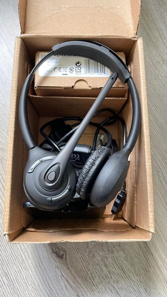 Draadloze oplaadbare headset Plantronics CS520, Ophalen of Verzenden, Gebruikt, 1 handset