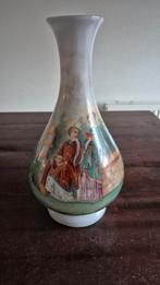 Antieke porseleinen handgeschilderde lampkap, Ophalen of Verzenden