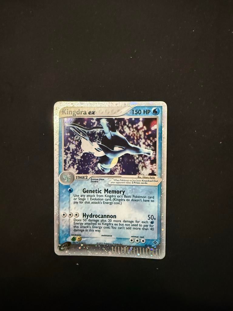 Kingdra ex Pokémon kaart (EX Hidden Legends), Ophalen of Verzenden, Gebruikt, Losse kaart